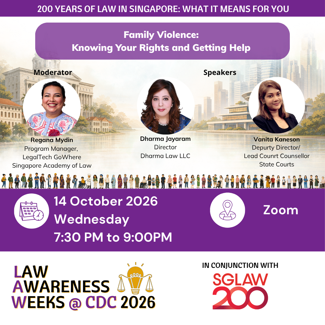 LAW@CDC 2026: Family Violence: Knowing Your Rights and Getting Help